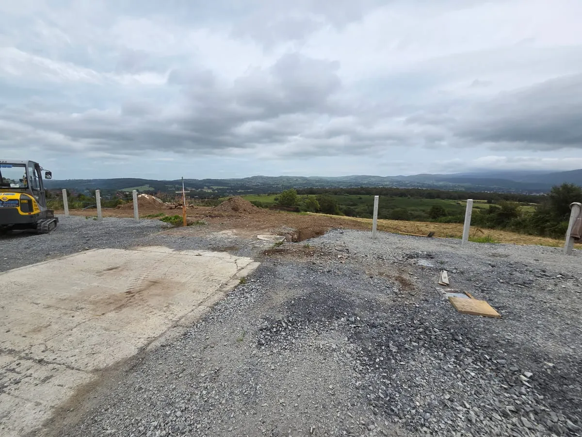 Another view of the damaged fencing