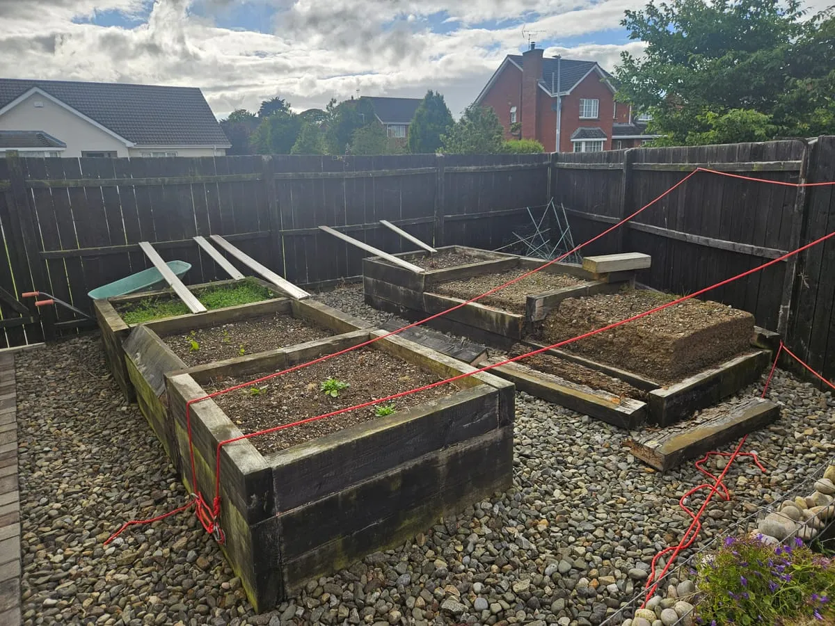 The area before work began