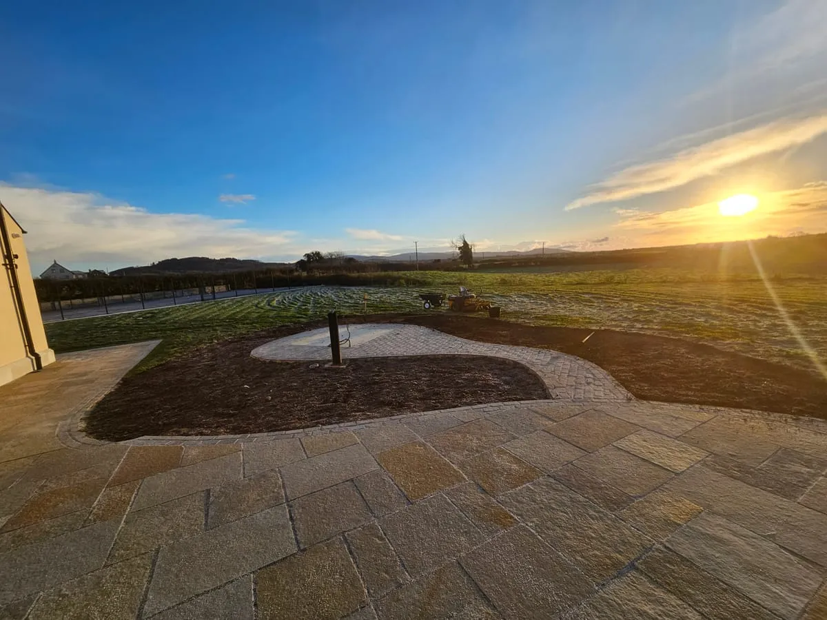 The bare garden before planting