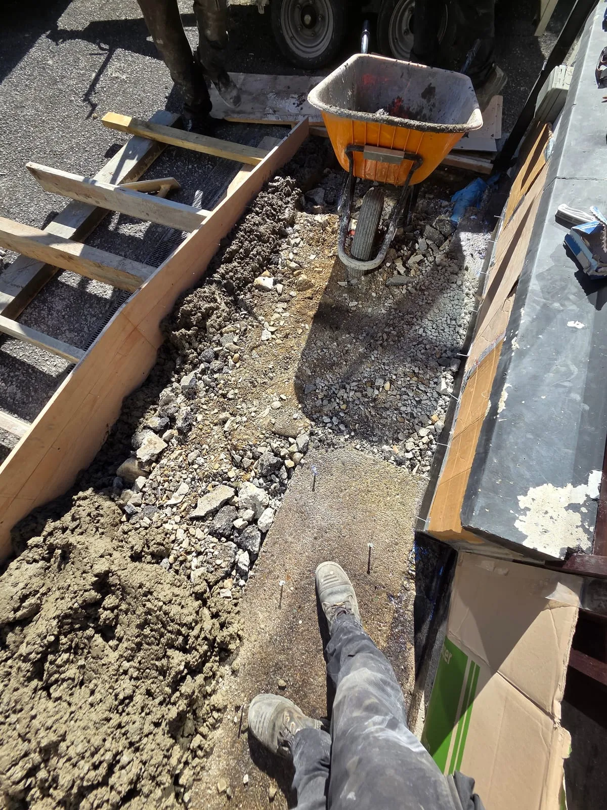 Another view of the existing access