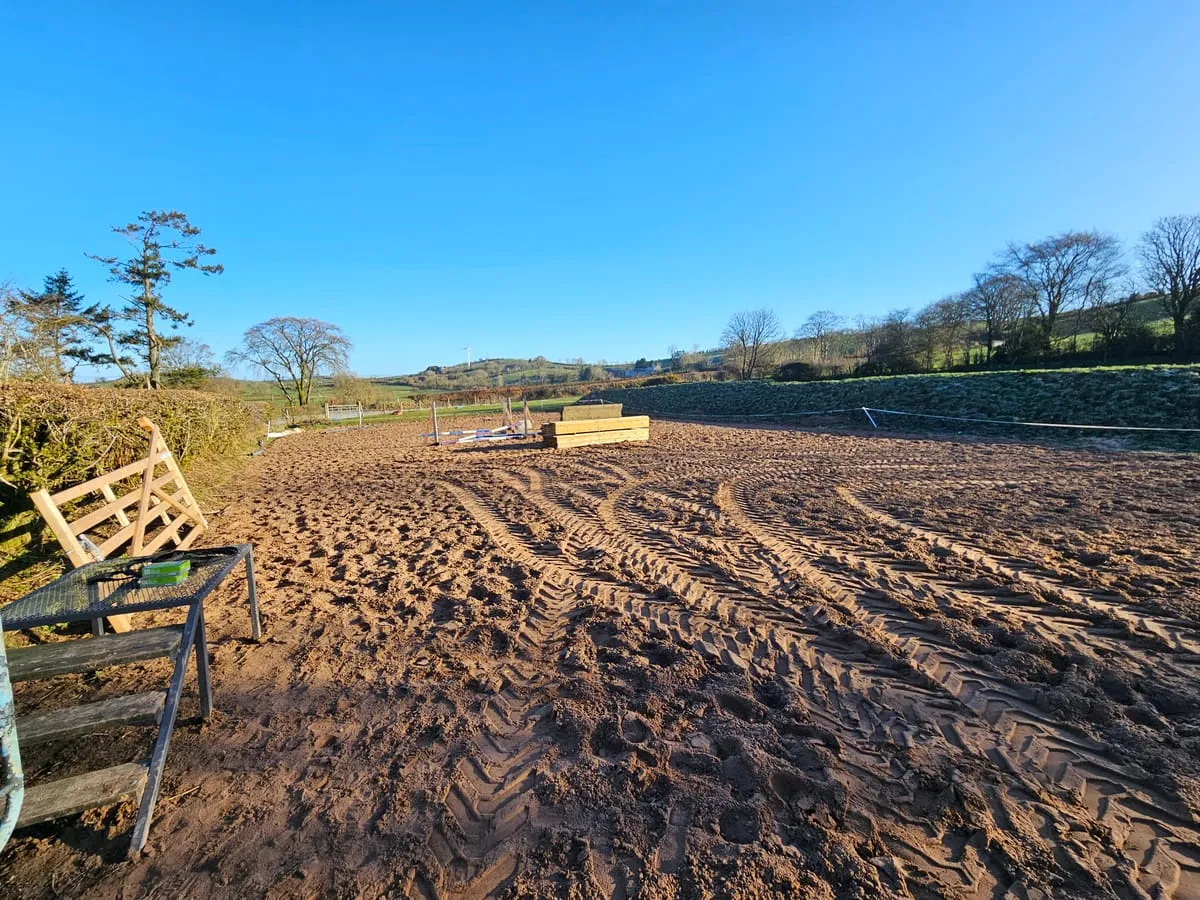 The paddock before fencing was installed