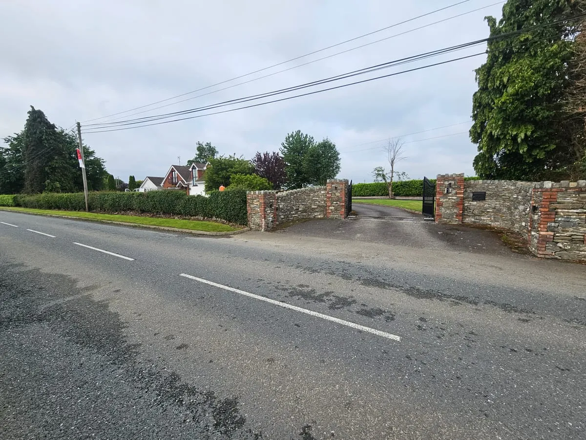 The old perimeter before work began