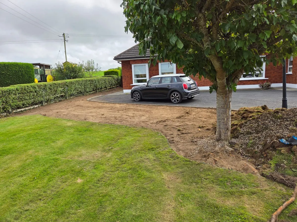 Shaping the new garden layout