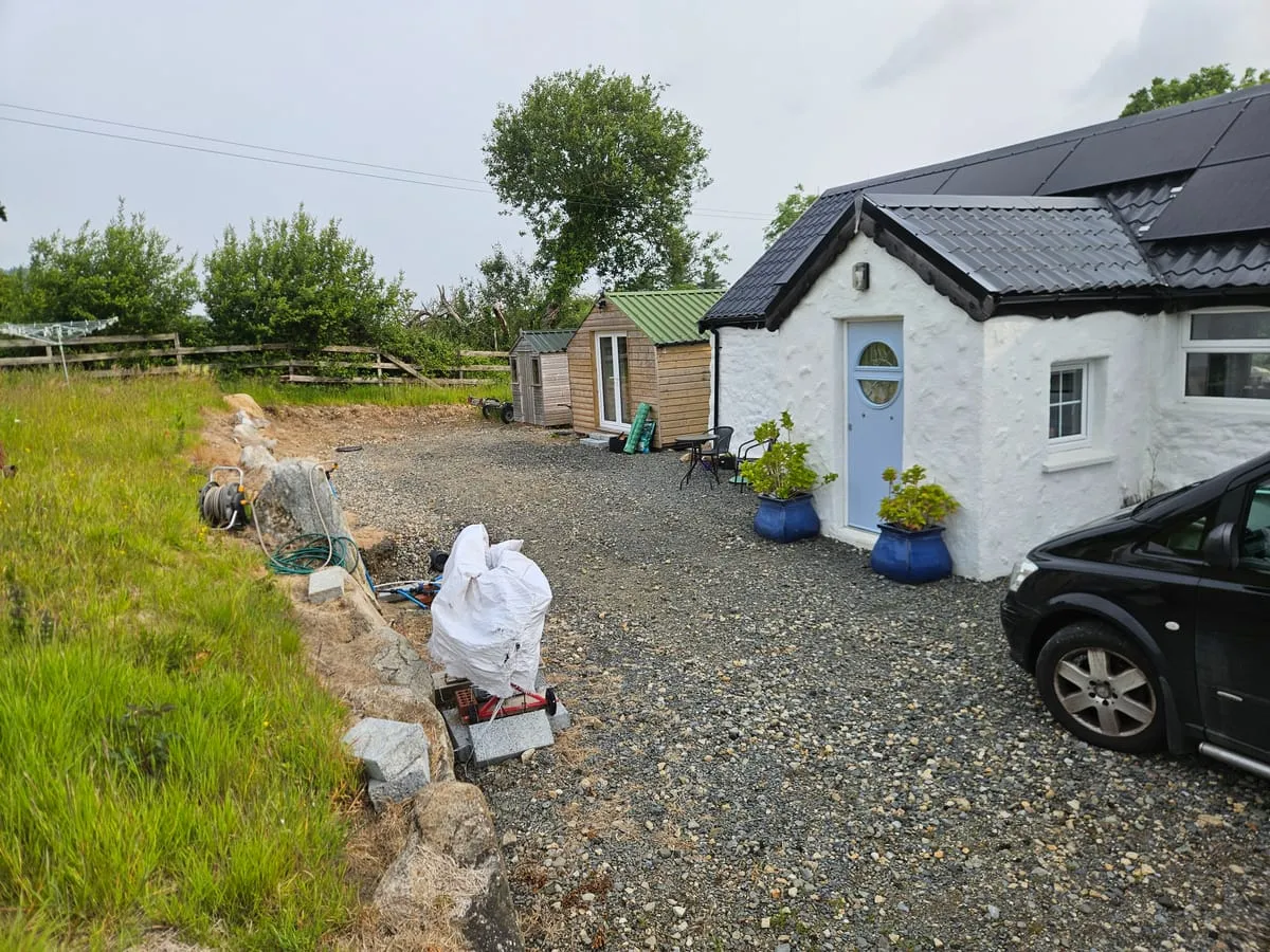 The overgrown beds and borders