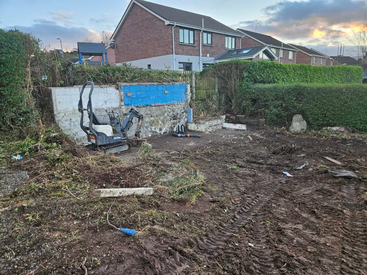 The clearance work in progress